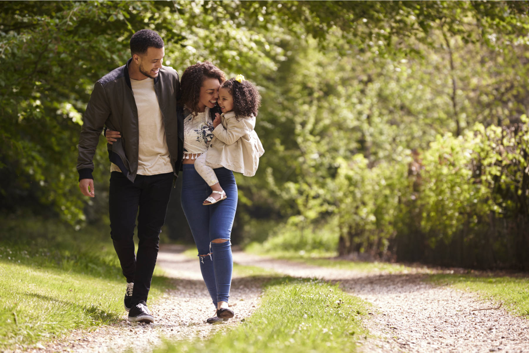 family-walking